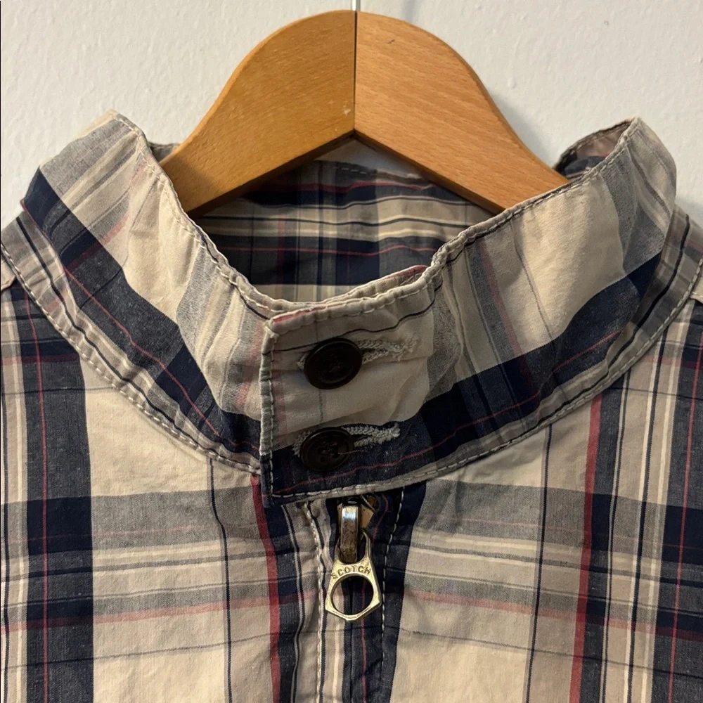 Scotch & Soda Plaid Bomber Jacket Size‎ Large